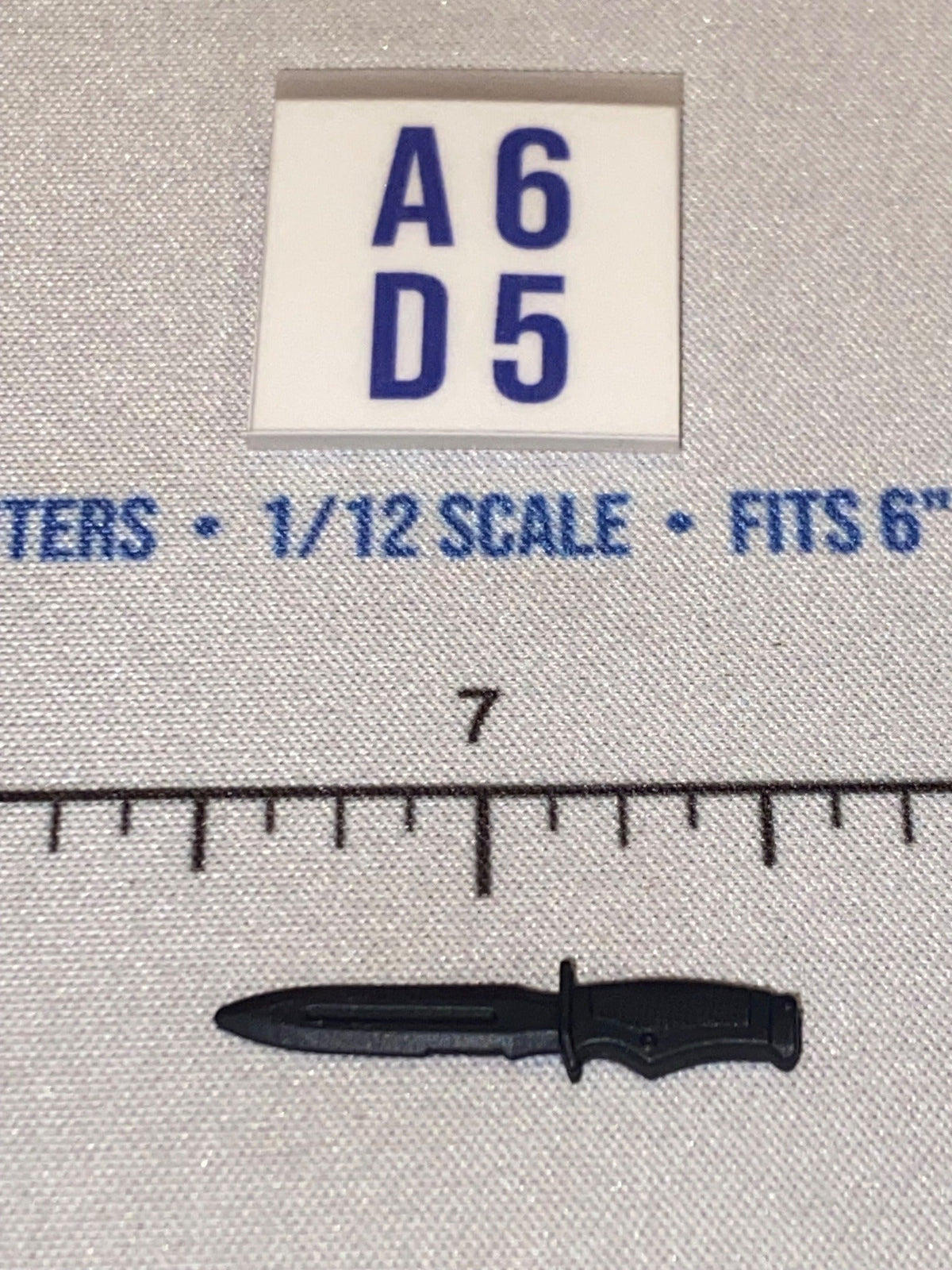 1/12 Scale Modern Era Fighting Knife - Black - GI Joe Classified