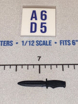 1/12 Scale Modern Era Fighting Knife - Black - GI Joe Classified
