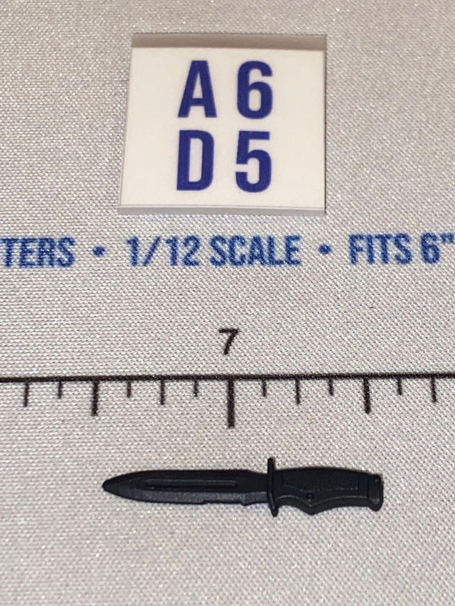 1/12 Scale Modern Era Fighting Knife - Black - GI Joe Classified