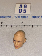 1/12 Scale Bald Female Head Sculpt with Smiling Expression - GI Joe Classified
