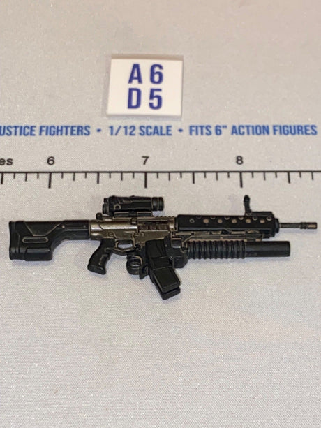 1/12 Scale Valaverse Modern Era Assault Rifle with Optic and Underbarrel Grenade Launcher