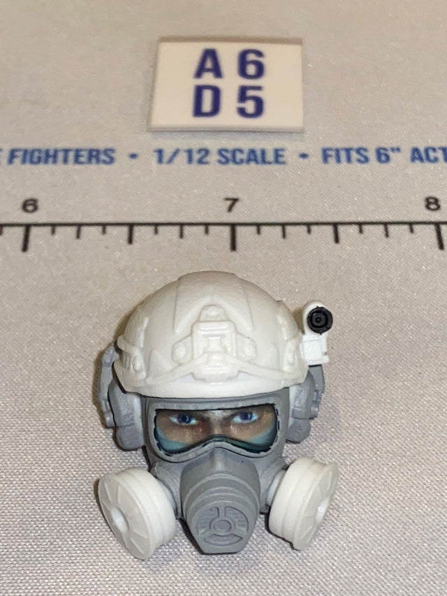 1/12 Scale Valaverse Modern Era Tactical Helmet with Gas Mask Head Sculpt