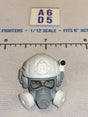 1/12 Scale Valaverse Modern Era Tactical Helmet with Gas Mask Head Sculpt