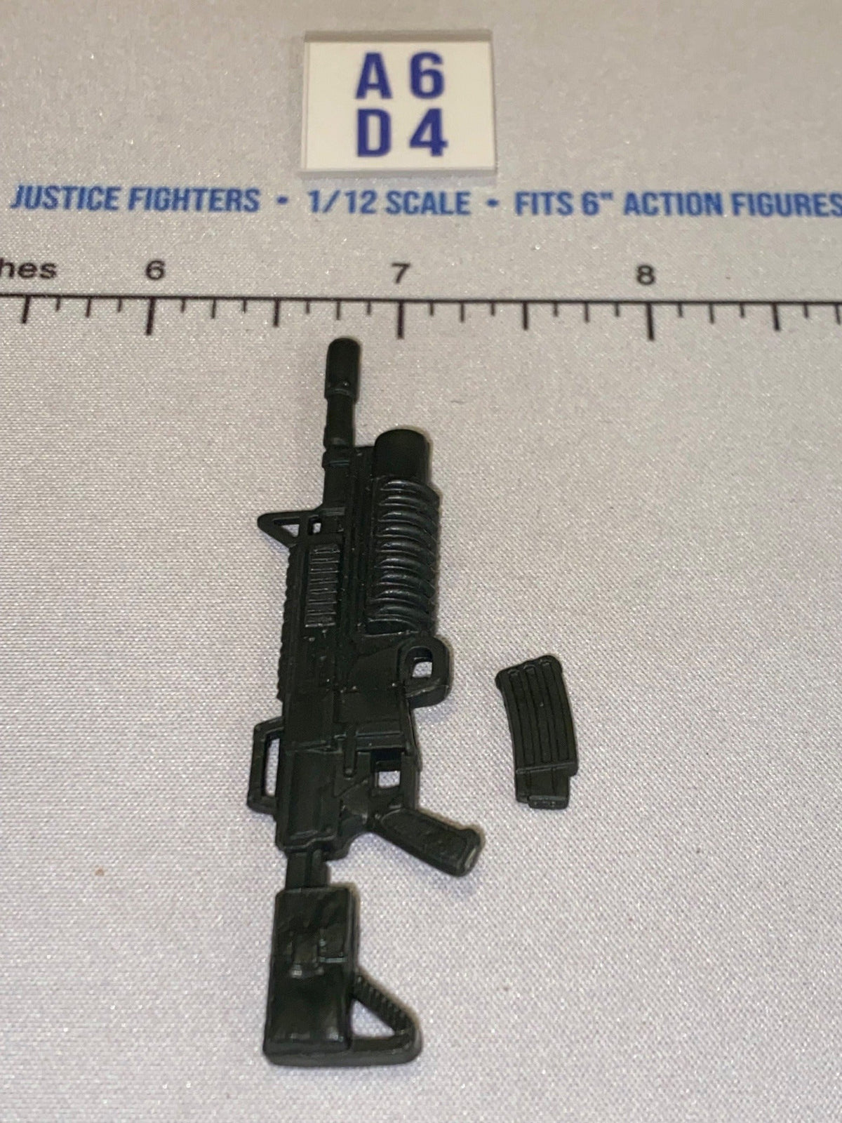 1/12 Scale Modern Era Assault Rifle with Underbarrel Grenade Launcher
