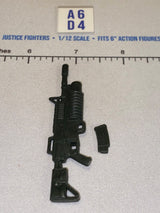 1/12 Scale Modern Era Assault Rifle with Underbarrel Grenade Launcher