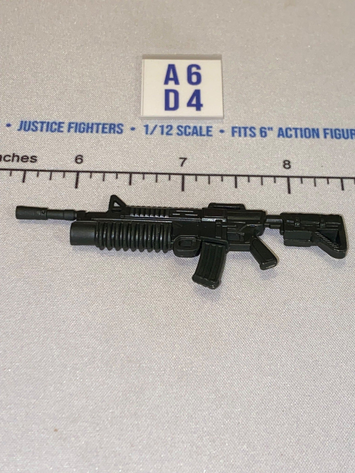 1/12 Scale Modern Era Assault Rifle with Underbarrel Grenade Launcher