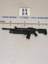 1/12 Scale Modern Era Assault Rifle with Underbarrel Grenade Launcher