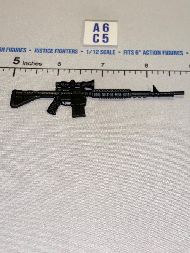1/12 Scale Modern Era Assault Rifle with Scope and Rail Handguard