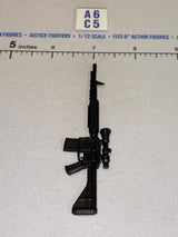 1/12 Scale Modern Era Assault Rifle with Scope and Rail Handguard