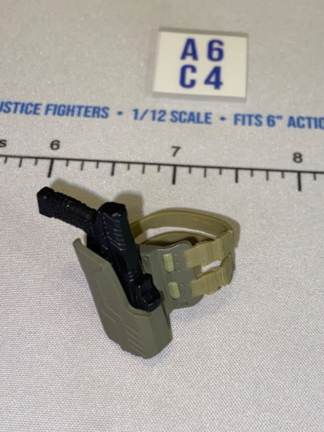 1/12 Scale Modern Era Drop Leg Holster and Pistol Set - Valaverse