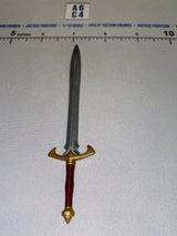 1/12 Scale Medieval Fantasy Sword with Gold and Red Handle - Four Horsemen - Mythic Legions