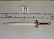 1/12 Scale Medieval Fantasy Sword with Gold and Red Handle - Four Horsemen - Mythic Legions