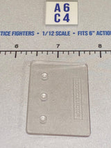 1/12 Scale Figure Display Stand - Clear with Peg Holes