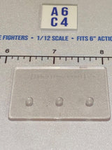 1/12 Scale Figure Display Stand - Clear with Peg Holes