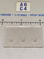 1/12 Scale Figure Display Stand - Clear with Peg Holes