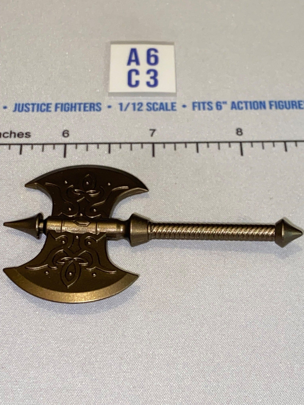 1/12 Scale Medieval Fantasy Double-Headed Battle Axe - Four Horsemen - Mythic Legions