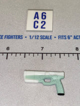 1/12 Scale Modern Era Semi-Automatic Pistol with Suppressor - Valaverse