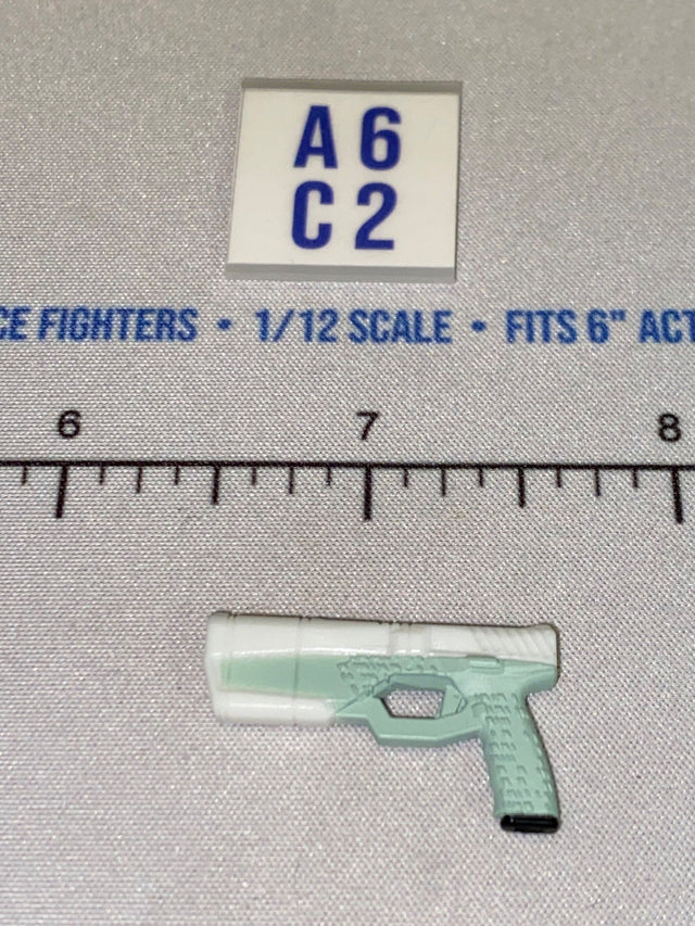 1/12 Scale Modern Era Semi-Automatic Pistol with Suppressor - Valaverse