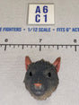1/12 Scale Rat Head Sculpt, Dark Gray - Four Horsemen - Mythic Legions