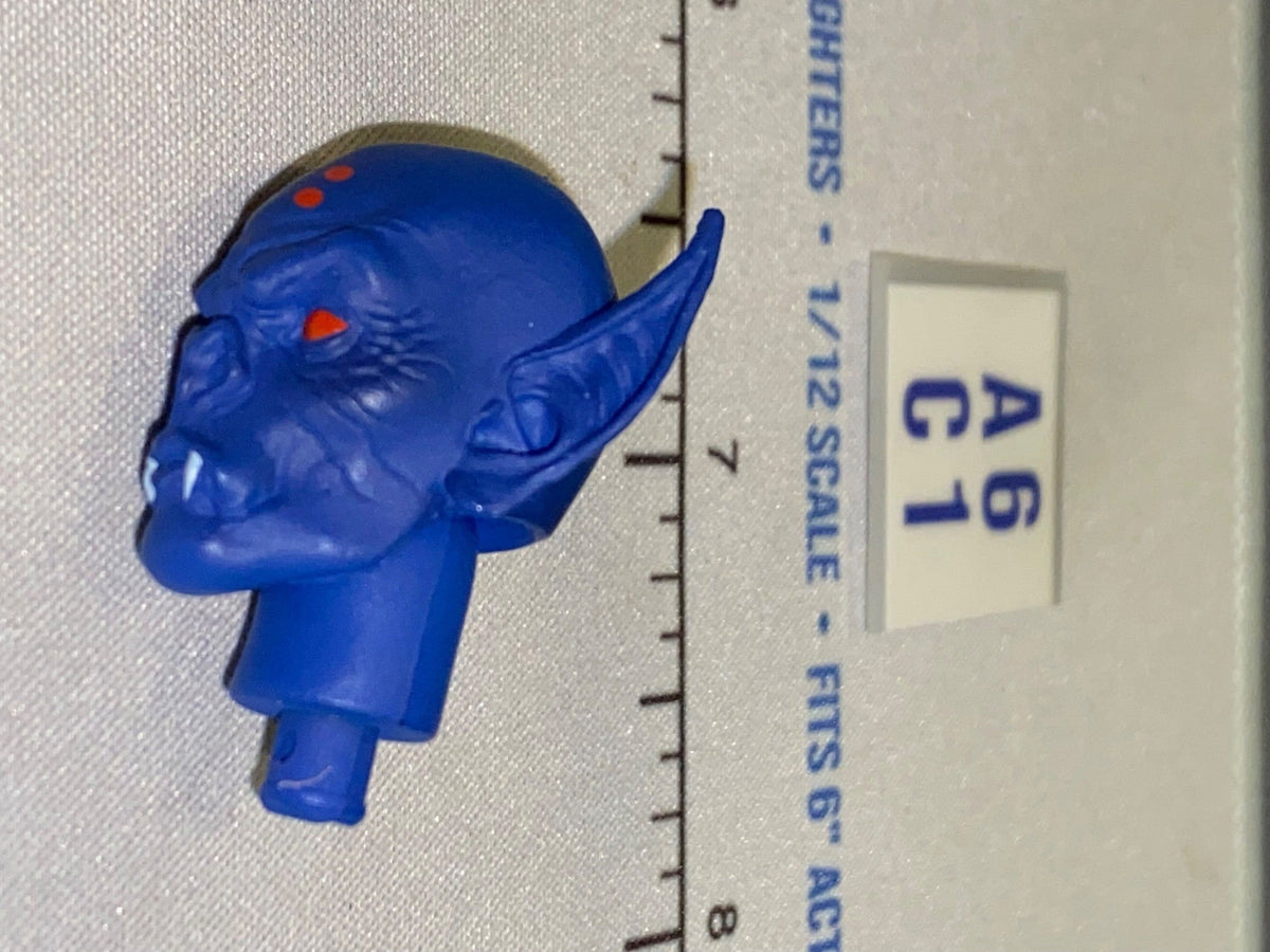 1/12 Scale Four Horsemen - Mythic Legions Fantasy Alien Creature Head Sculpt - Blue