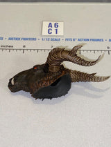 1/12 Scale Four Horsemen - Mythic Legions Fantasy Demon Bull Head Sculpt with Large Curved Horns