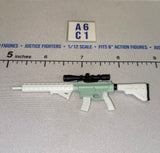 1/12 Scale Modern Era Assault Rifle with Scope - Arctic - Valaverse