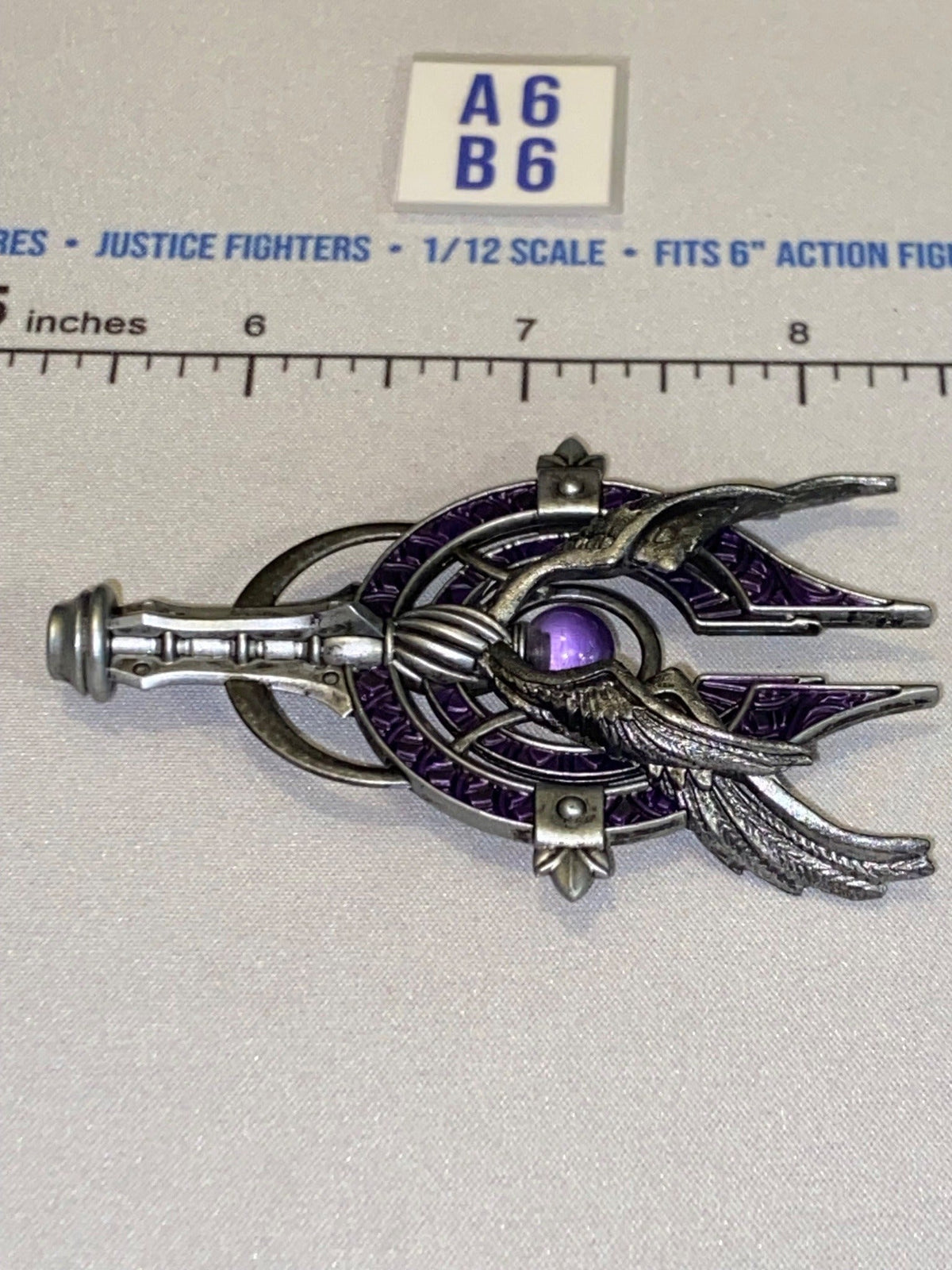 1/12 Scale Four Horsemen - Mythic Legions Fantasy Sorcerer Staff Top - Purple Orb