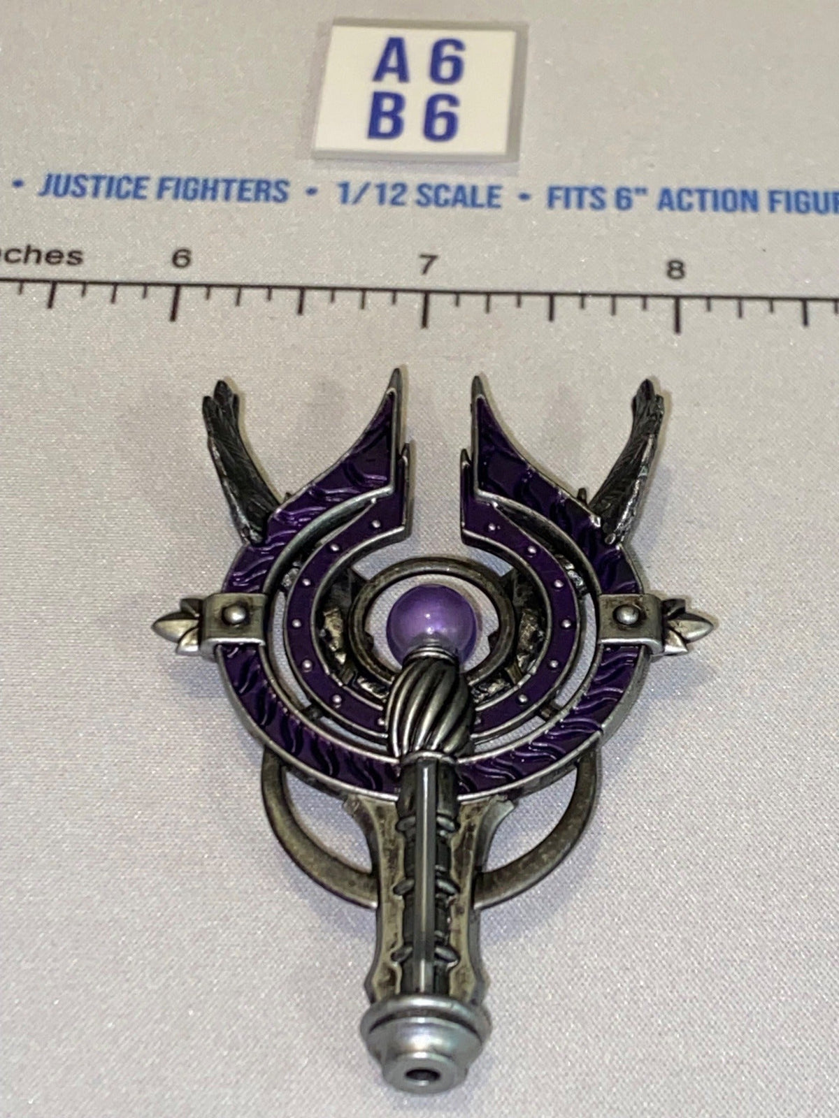 1/12 Scale Four Horsemen - Mythic Legions Fantasy Sorcerer Staff Top - Purple Orb