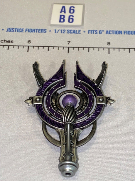 1/12 Scale Four Horsemen - Mythic Legions Fantasy Sorcerer Staff Top - Purple Orb