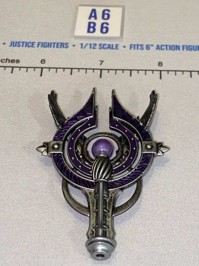 1/12 Scale Four Horsemen - Mythic Legions Fantasy Sorcerer Staff Top - Purple Orb