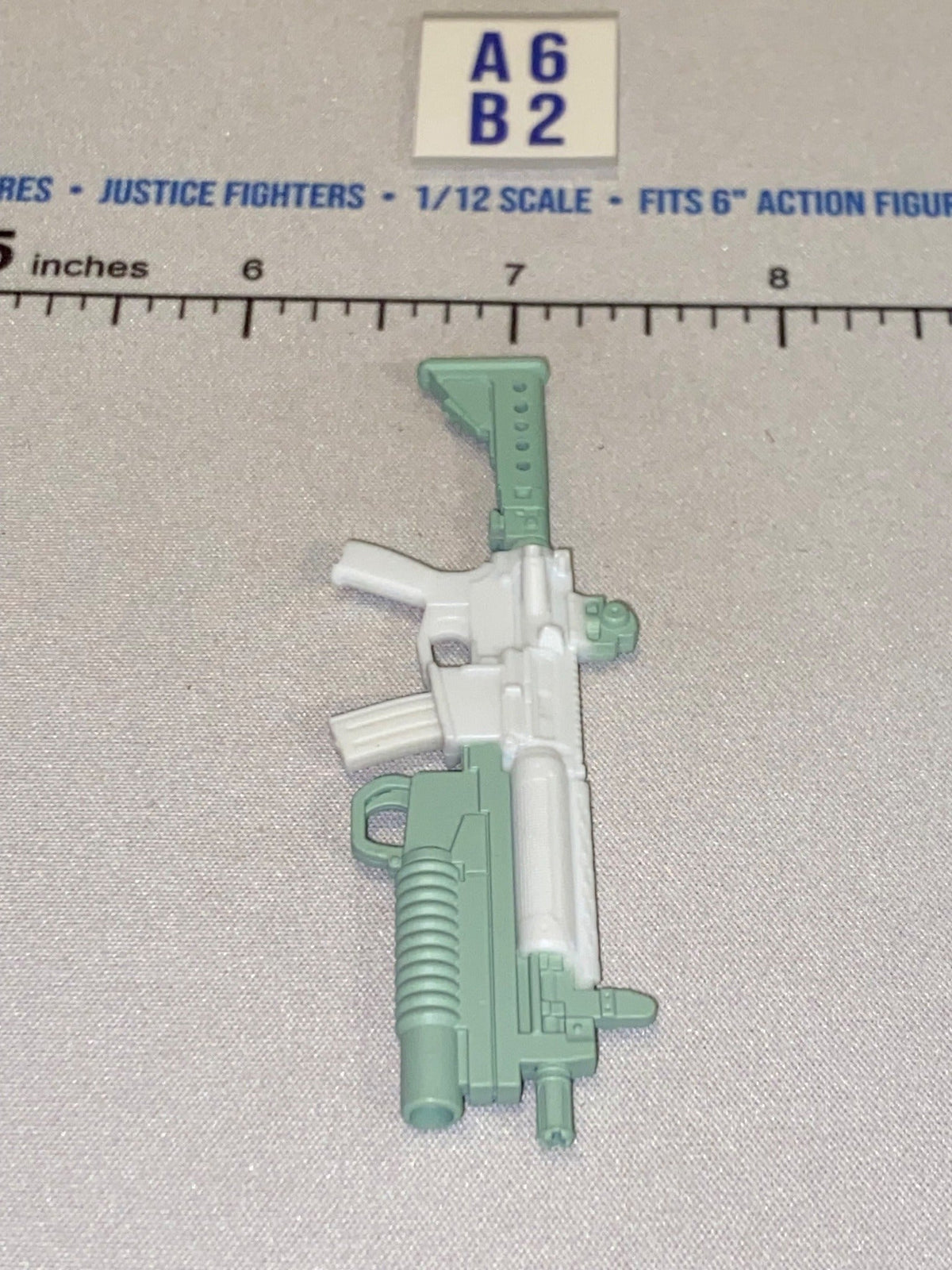 1/12 Scale Modern Era Assault Rifle with Grenade Launcher - Arctic - Valaverse