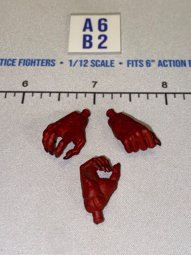 1/12 Scale Hands Set - Red Clawed - Four Horsemen - Mythic Legions