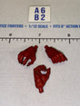 1/12 Scale Hands Set - Red Clawed - Four Horsemen - Mythic Legions
