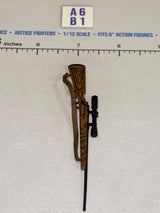 1/12 Scale Modern Hunting Bolt-Action Rifle with Scope and Sling