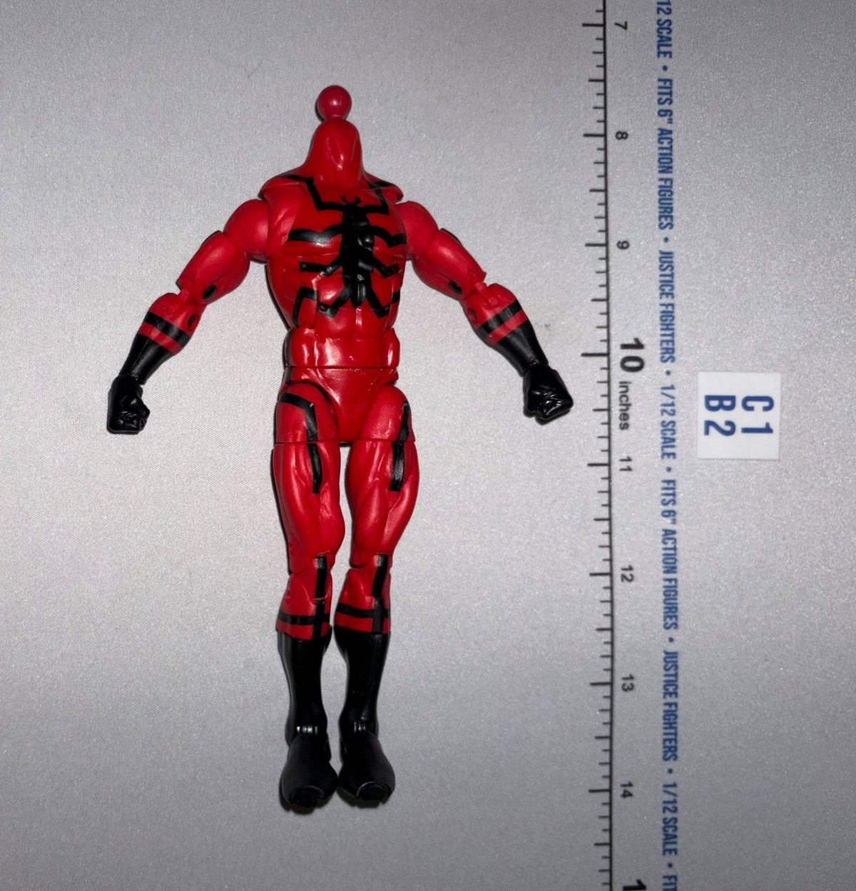 1/12 Scale Superhero Deadpool Action Figure Body - Headless - Marvel Legends