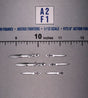 1/12 Scale Throwing Knife Set - Six Piece