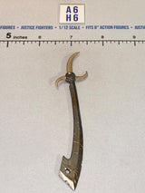 1/12 Scale Medieval Fantasy Curved Blade Sword with Guard - Four Horsemen - Mythic Legions