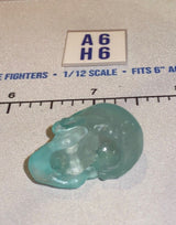 1/12 Scale Four Horsemen - Mythic Legions Horror Skull Head Sculpt - Translucent Teal