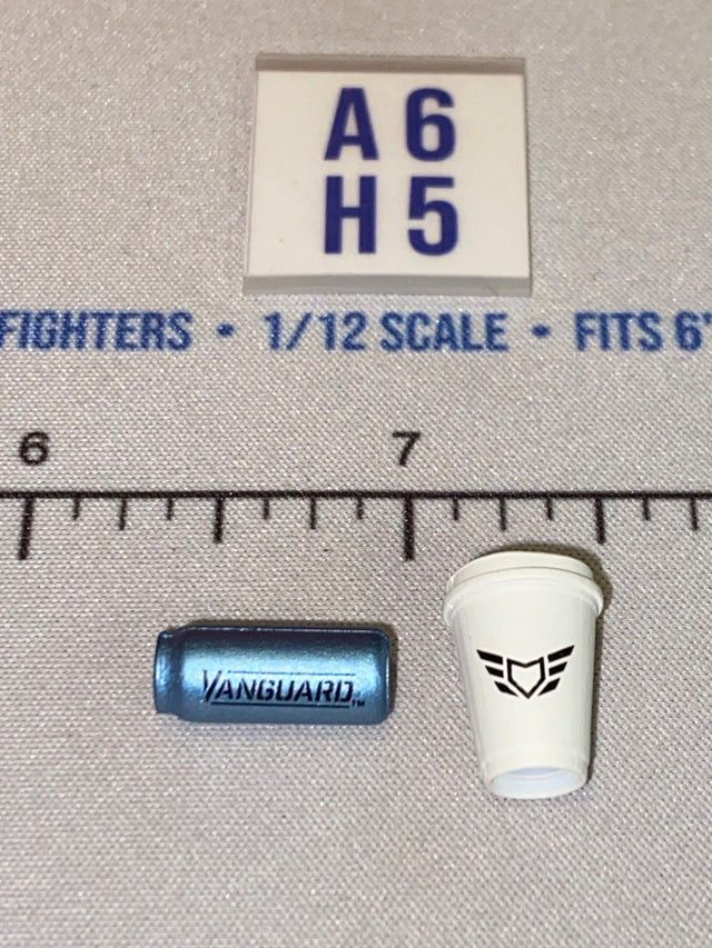 1/12 Scale Modern Era Coffee Cup and Soda Can Set - Reaper Vanguard Driver Valaverse