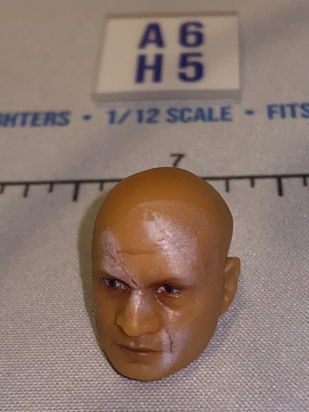 1/12 Scale Male Head Sculpt with Scar - Star Wars Black Series