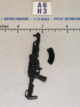 1/12 Scale GI Joe Classified Modern Era AK-Type Assault Rifle with Folding Stock