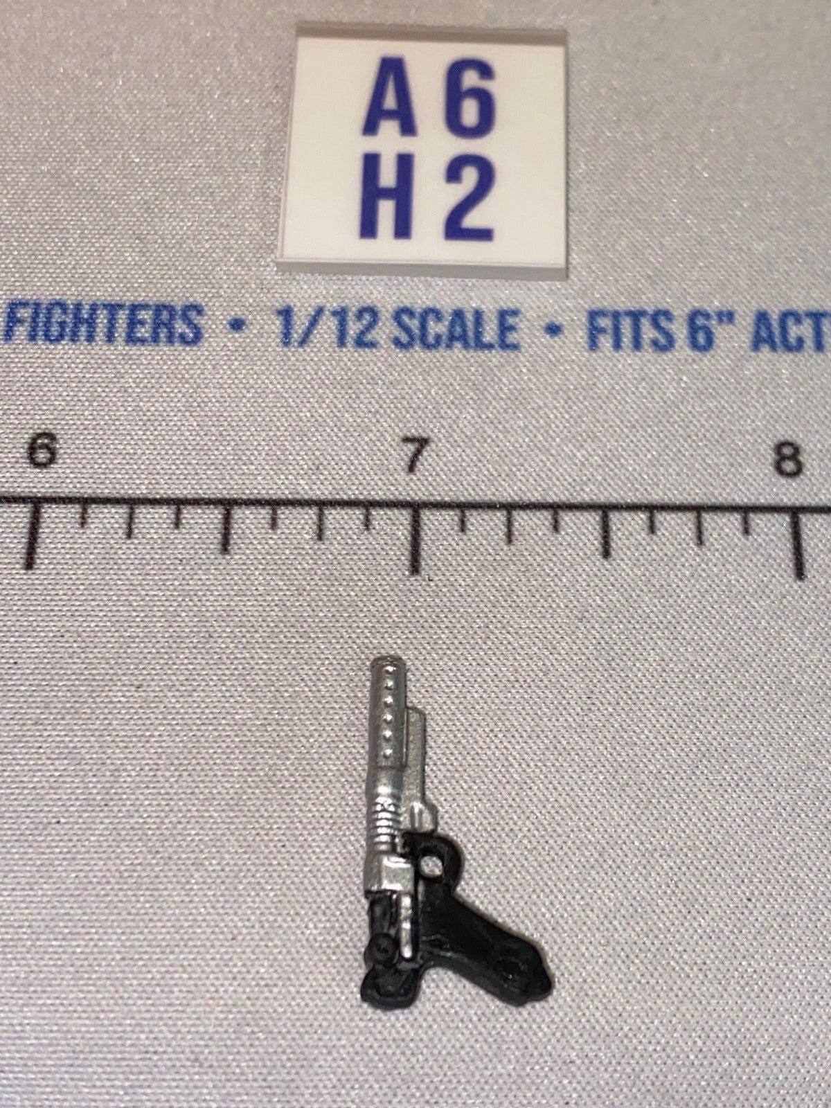 1/12 Scale Star Wars Black Series Science Fiction Blaster Pistol - Silver and Black