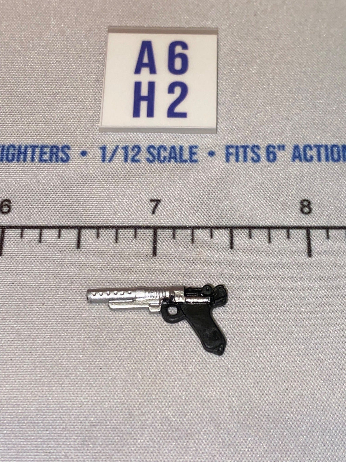 1/12 Scale Star Wars Black Series Science Fiction Blaster Pistol - Silver and Black