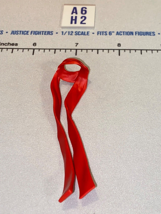 1/12 Scale Red Flowing Scarf Sash