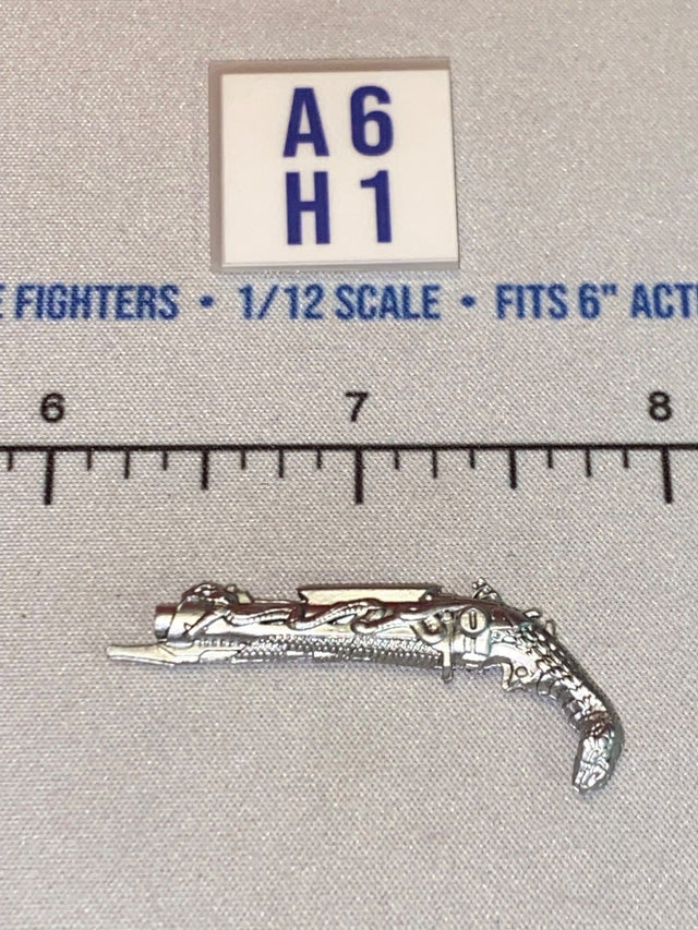 1/12 Scale Fantasy Flintlock Pistol - Silver - GI Joe Classified