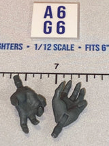 1/12 Scale Science Fiction Alien Creature Hands - Dark Grey - Marvel Legends