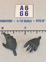 1/12 Scale Science Fiction Alien Creature Hands - Dark Grey - Marvel Legends