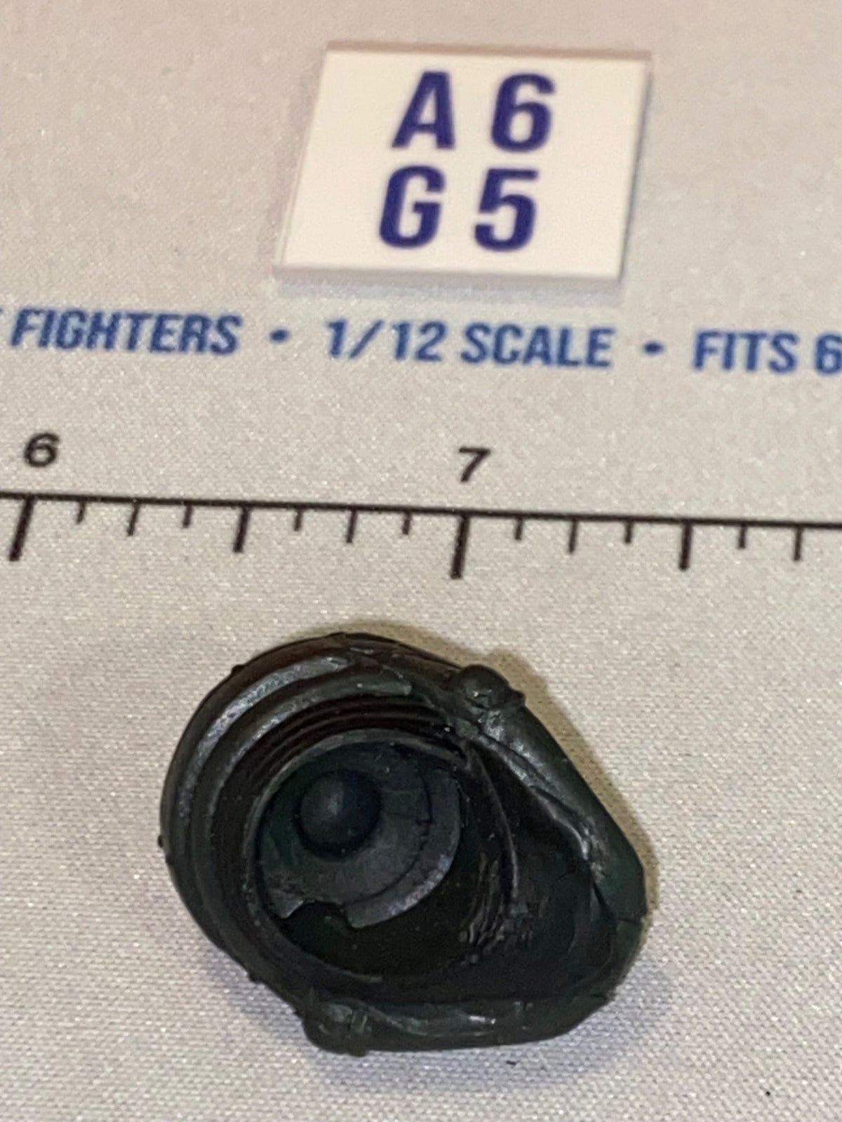 1/12 Scale GI Joe Classified Science Fiction Armored Tactical Helmet Head Sculpt - Black and Gold