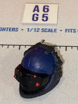 1/12 Scale Modern Era Blue Cobra Viper Armored Helmet Head Sculpt - GI Joe Classified