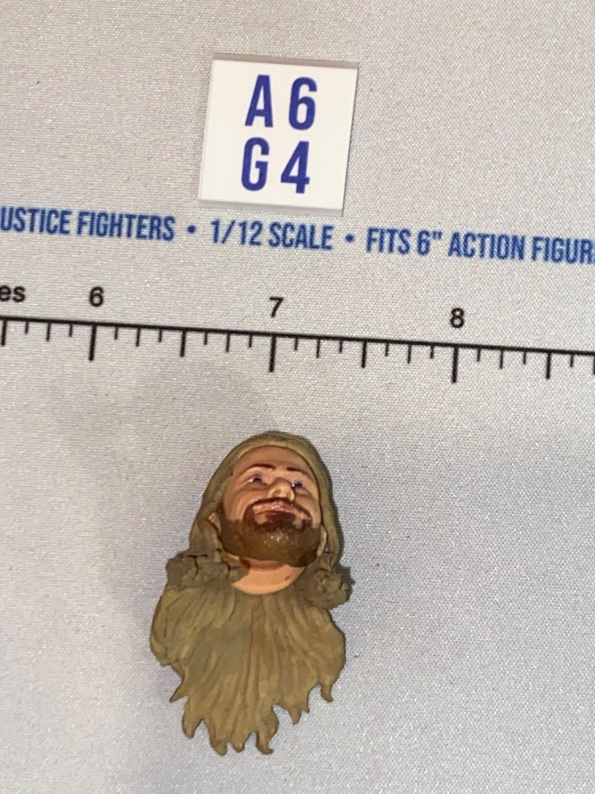 1/12 Scale Male Head Sculpt with Long Hair and Beard